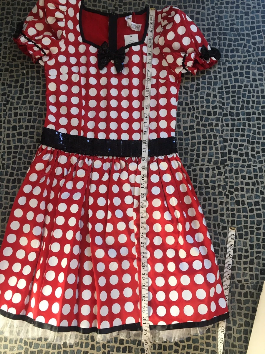 DISNEY AT GEORGE Size 8-10 Women’s Minnie Mouse Dress Sequin Detail ( Damaged)
