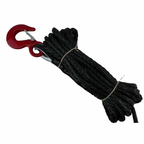 Synthetisches Windenkabelseil 12 Mm 30 M Grün Synthetischer Windenkabelhaken Mit 10" ATV