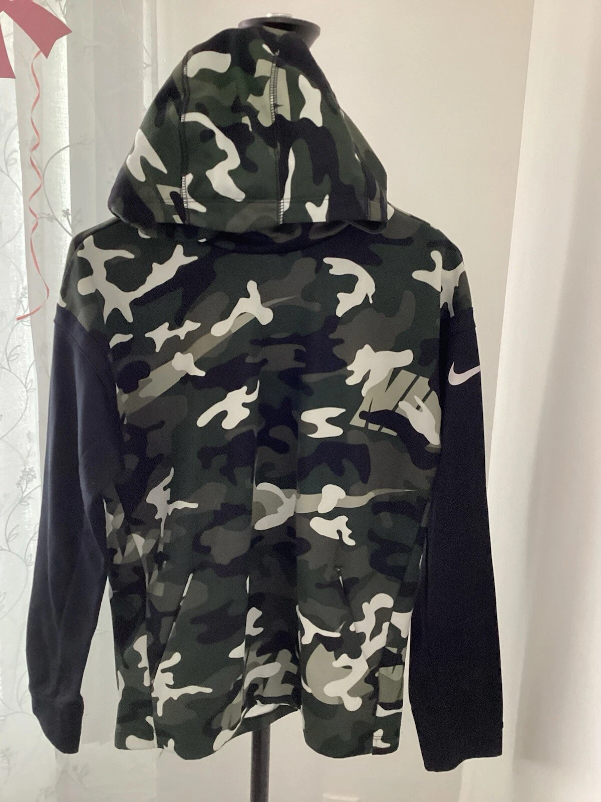 VETEMENTS Felpa con cappuccio Nike mimetica ragazzo ragazzo taglia XL