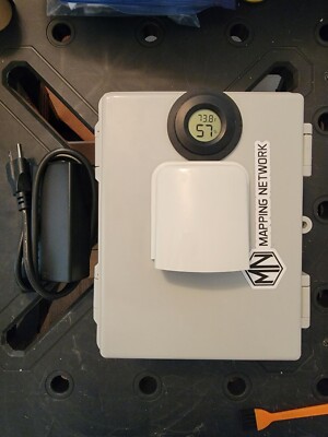 A/C Outdoor Enclosure - Plug and Play - Compact V1 - Helium Hotspot Mining - PoE