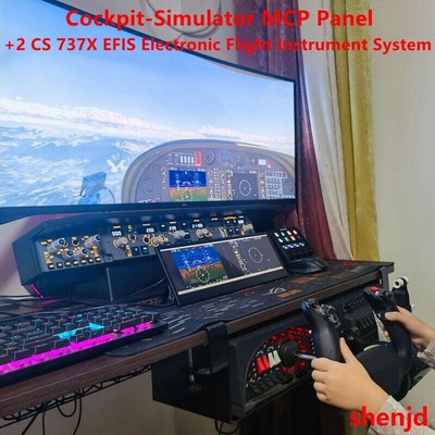 Cockpit-Simulator MCP Panel+2 CS 737X EFIS Electronic Flight Instrument System #