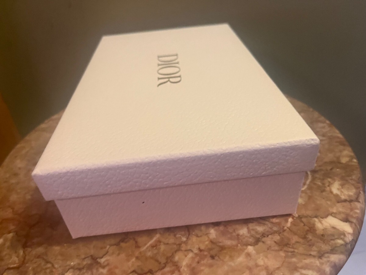 DIOR WHITE EMPTY GIFT BOX 9.5” X 6” X 2.5” Ribbon Tissue Inside a