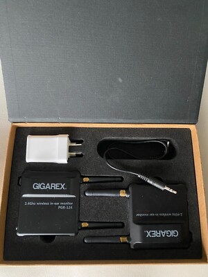 GIGAREX PGR124 PGT124 Wireless In Ear monitoring System 2.4GHZ sending and recei