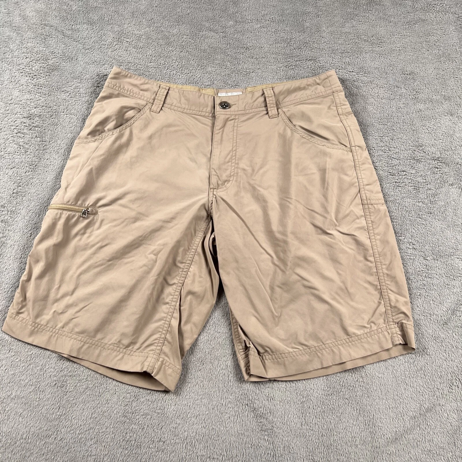 Marmot Arch Rock 10" Shorts Mens 32 Khaki Utility Cargo Performance Hiking Gorp