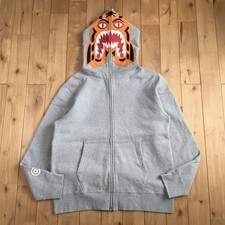 BAPE Tiger Full Zip Hoodie Gray A Bathing Ape Size M