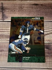 1997 Collector's Choice Turf Champions #TC28 Jeff Jaeger Chicago Bears