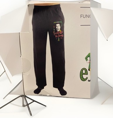 elf Movie -  Smiling Is My Favorite  Men's Xmas Fleece Sleep Pants-Med (32-34)