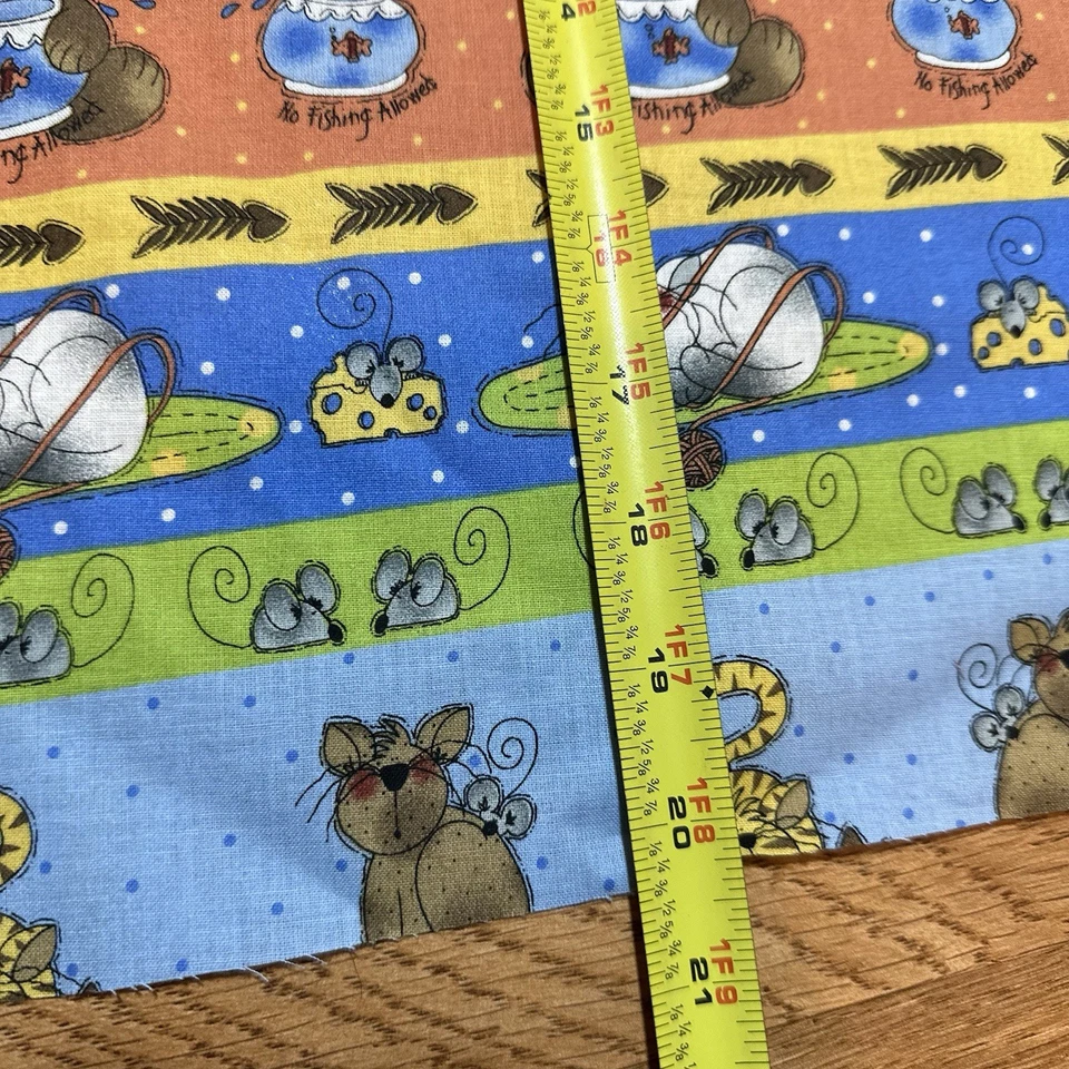 FELINE FRENZY - SPECTRIX - CABOODLE TODO EL PAÍS - TELA GATO - GATITO - 20”x21” T1 Foto 4 de 4