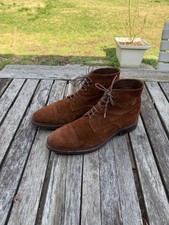 Carmina Polo Suede Brown Dress Boot 80179 SOLLER 11.5 USA 10.5 UK