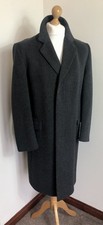 Crombie Style Size 40-42 chest vintage wool & Cashmere long smart overcoat