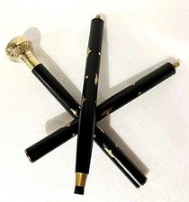 New Walking Stick Wooden Cane with Brass Handle Handcrafted Gif