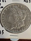 1886 O Morgan silver dollar VAM 9A Almost Uncirculated