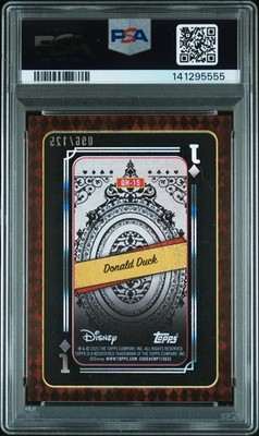 2025 Topps Disney mint クイーン・オブ・ハート /125 2025 TOPPS MINT DISNEY QUEEN OF HEARTS PLAYING CARD DONALD DUCK 96
