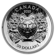 Canada - 2025 $50 Heraldic Bear 2.47 oz Pure Proof EHR/UHR Silver Coin .9999