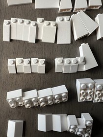 LEGO White Curved Inverted Slopes 100pc Bulk Lot Parts MOC Build Star Wars