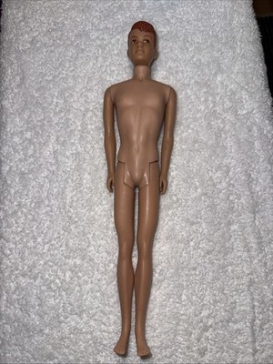 Vintage Allan Doll Brown Eyes Straight Legs Mattel Barbie Ken 1960 CA