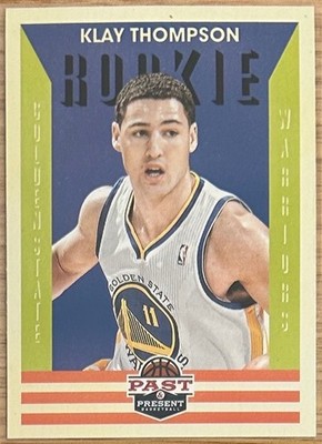 2012-13 KLAY THOMPSON PANINI PAST & PRESENT ROOKIE CARD RC #172!