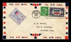 DR JIM STAMPS US COVER YUGOSLAVIA OVERRUN COUNTRIES FDC COMBO WWII PATRIOTIC