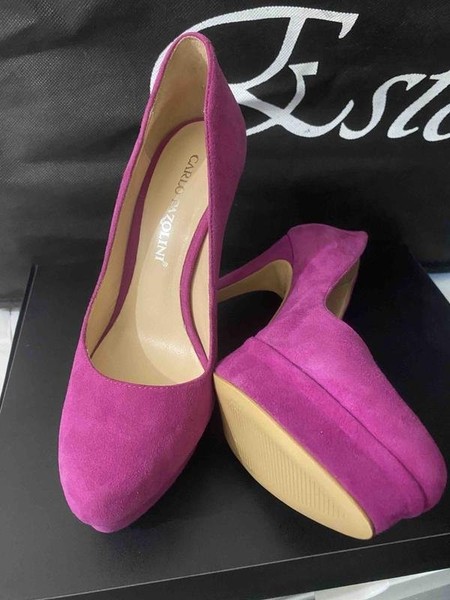 Women Carlo Pazolini Heels Pink Suede 34.5