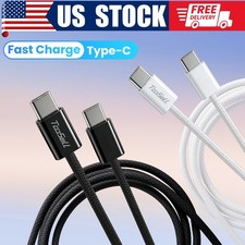 100W USB-C to USB C Type-C Fast Charging Data SYNC Charger Cable Cord 3ft NEW