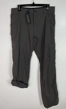 Prana Pants Mens 32x30 Gray Stretch Zion Hiking Belted Fishing Performance