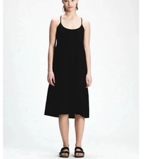 NWOT GAP Black Racerback Tiered Midi Cotton Dress ~ Size Small