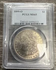 1899 - O $1 Morgan Silver Dollar Coin PCGS MS 65