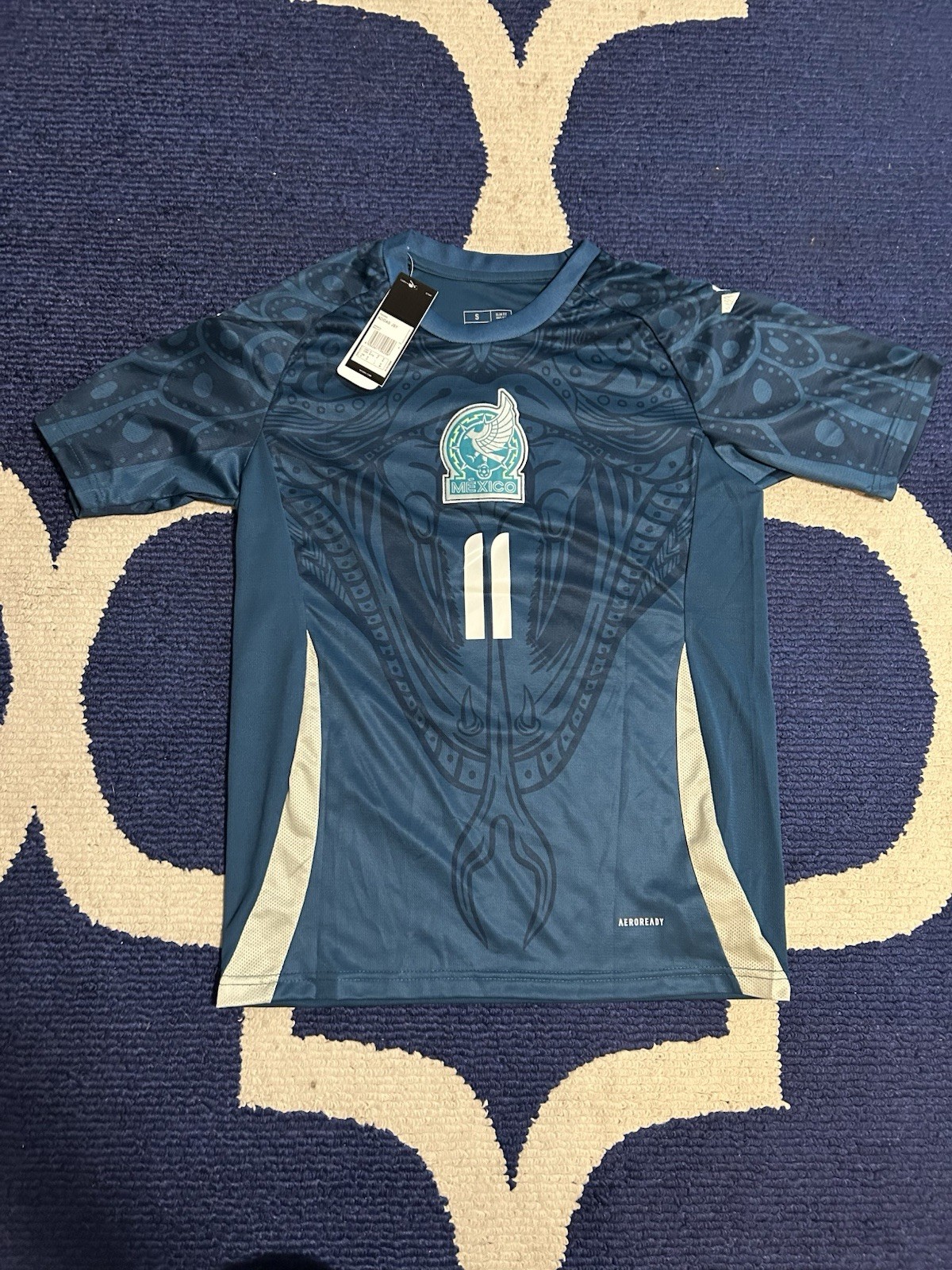 Mexico Soccer Jersey Mens Large Adidas Aeroready Slim Fit NWT Futbol 