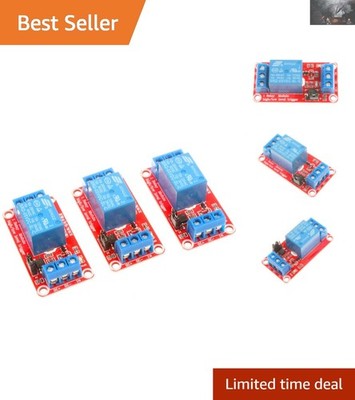 Pack of 3 Isolated Optocoupler Relay Modules - 10A 5V/12V/24V Trigger Options