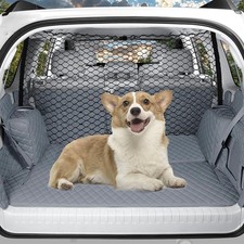 Universal Adjustable Dog Car Barrier for SUVs Trucks,Easy-Install Mesh Pet Di...