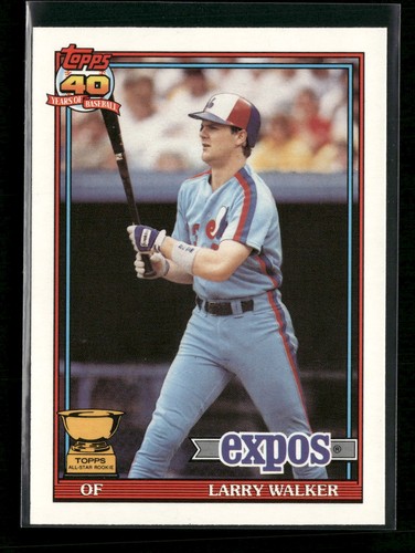 Larry Walker #339 1991 O Pee Chee card
