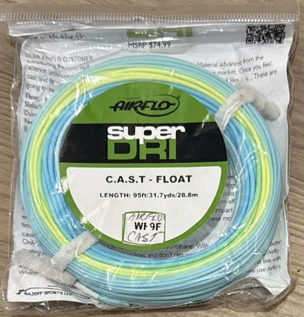 AirFlo SuperDRI C.A.S.T. Float WF9F Canadian Atlantic Salmon Fly Fishing Line! - Image 2 of 4