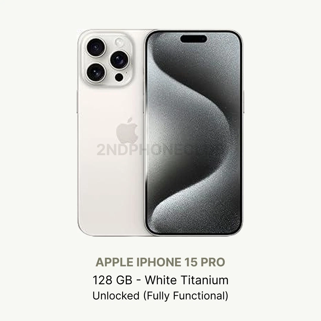 美品:Apple iPhone 15 Pro 128GB iPhone 15 Pro 128GB - Blue Titanium - Unlocked | Back Market