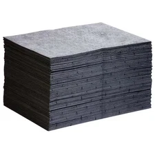 Pig Mat204 Sorbent Pad, 22 Gal, 15 In X 20 In, Universal, Gray, 200 Pk
