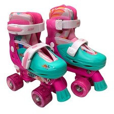 NEON 2-in-1 Kids Combo Skates with Light-up Wheels, Adjustable Size 12-2, Pink