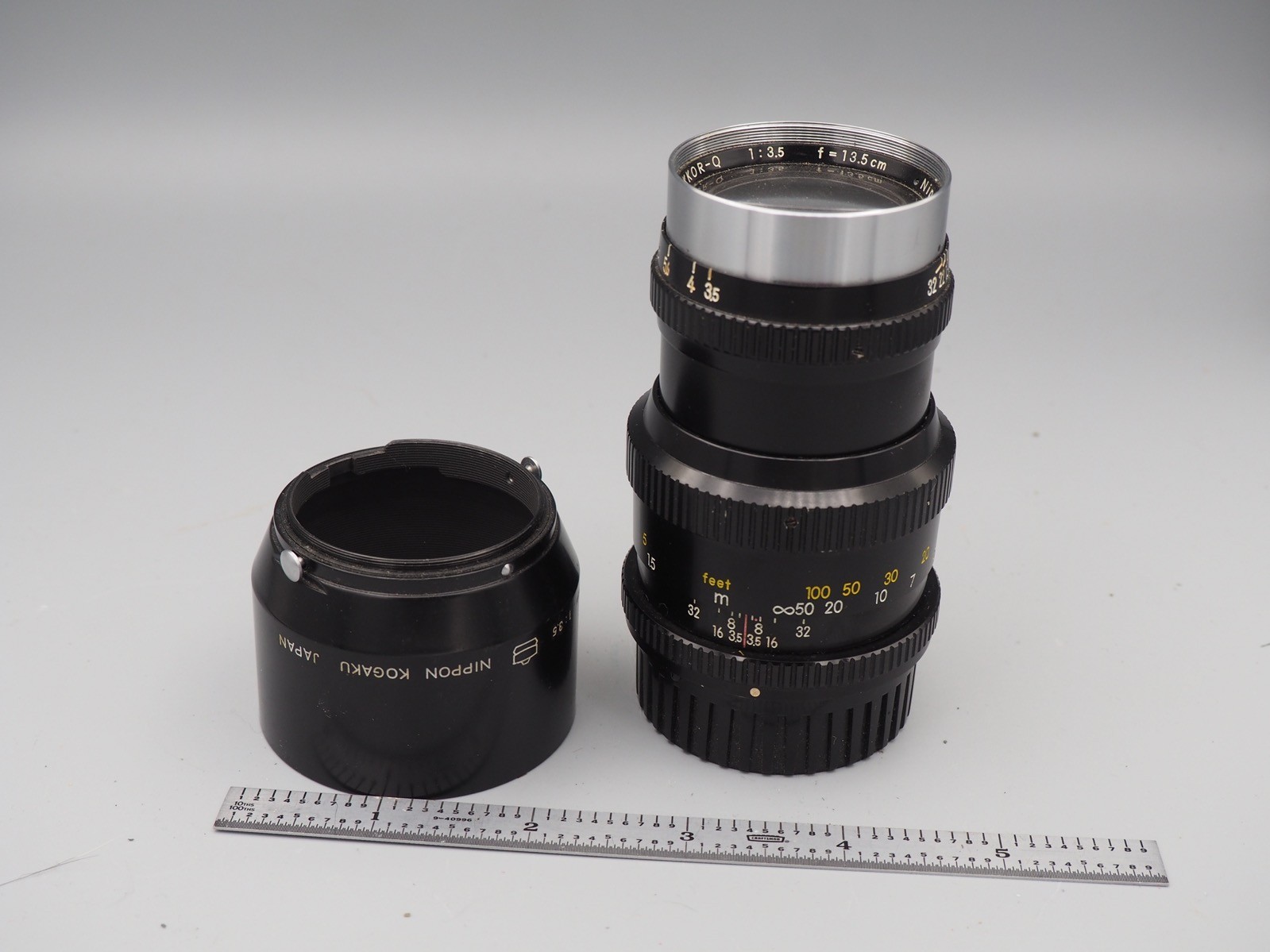 extremely rare nikon f adapter for  13.5cm rangefinder lens 