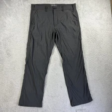 Eddie Bauer Travex Pants Mens 36x30 Gray Nylon Hiking Performance Tech Utility