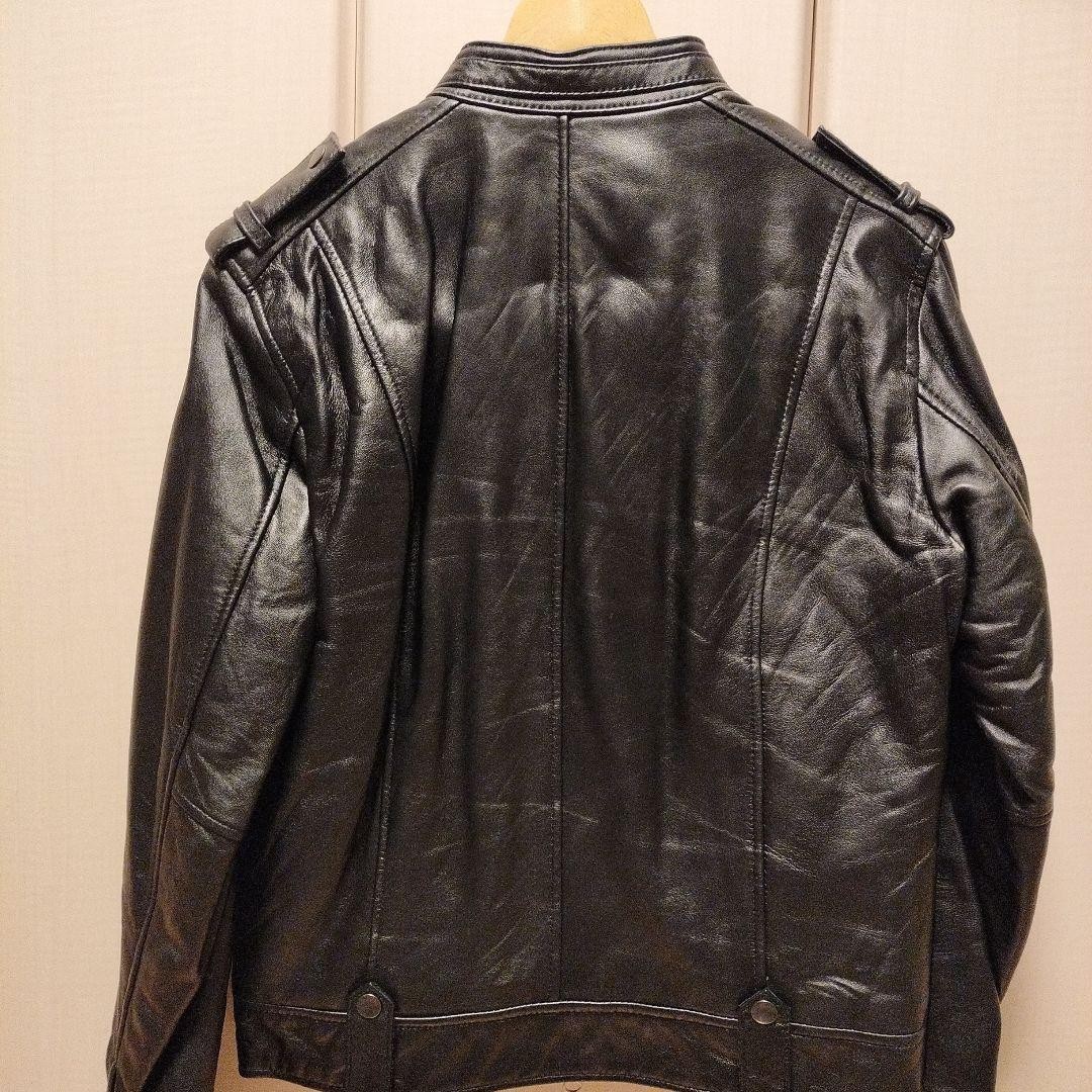 M Size Leather Jacket Michel Klein Homme Black 46