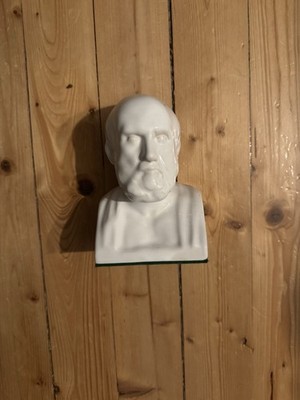Hippokrates Porzellan Büste Madaus 1970er Jahre extrem selten
