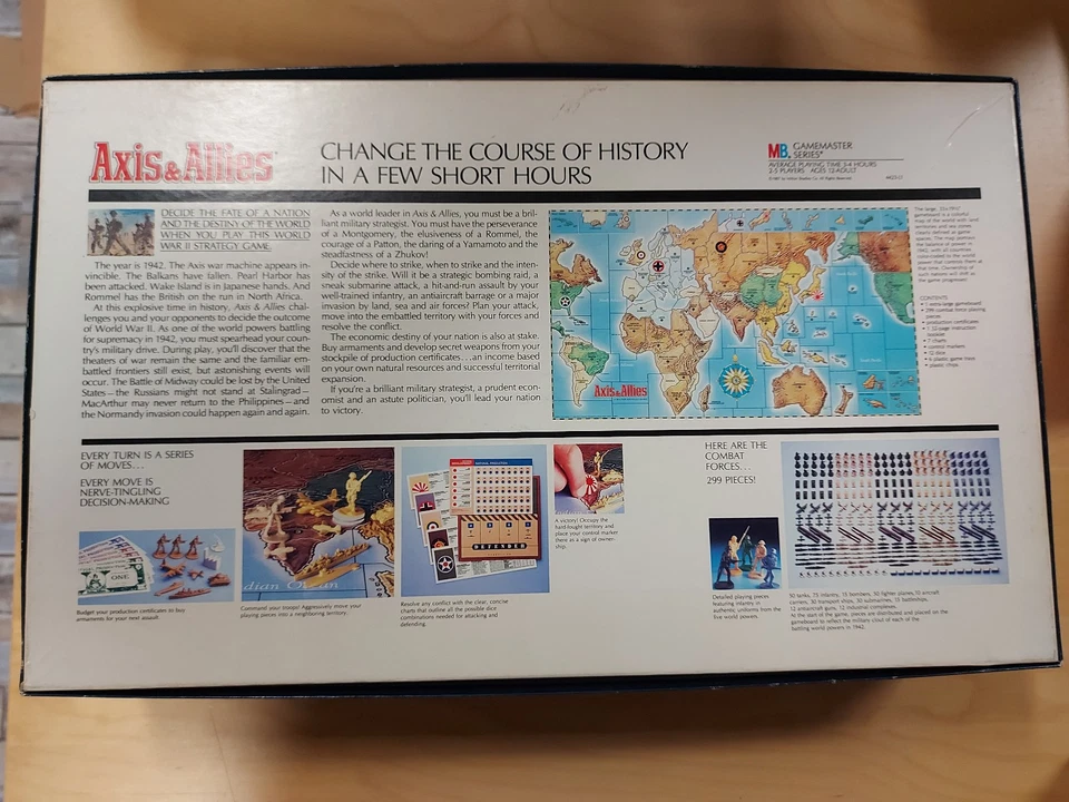 Axis and Allies - MB Gamemaster Series - Brettspiel-Konvolut-Sammlung-Boardgames - Bild 2 von 4