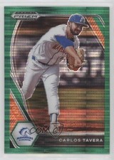 2021 Panini Prizm Draft Picks Green Pulsar Prizm Carlos Tavera #PDP137 0c2