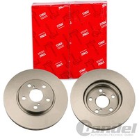 2X TRW Bremsscheiben 260Mm BelÜFtet Vorne Passend FÜR Toyota Avensis | DF4046
