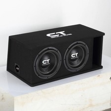 Used CT Sounds TROPO-2X10D4 Dual 10" 2600W Loaded Ported Car Subwoofer Box