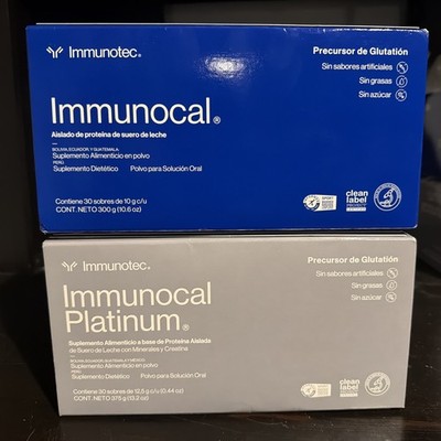  Immunocal Classic 1 ( Blue ) & 1 Platinum : 2 BOXES - 60 Pouches. 