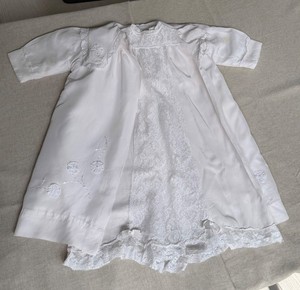 ANTIQUE EDWARDIAN Silk BABY CAPE COAT & Christening Gown SLIP & Hat * BEAUTIFUL 