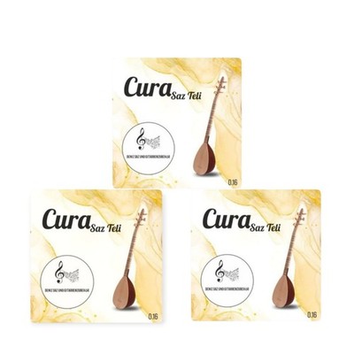 3x Cura Saz Teli 0.16 Tel Saz Baglama Saiten Zubehör Deniz Saz & Gitarrenzubehör