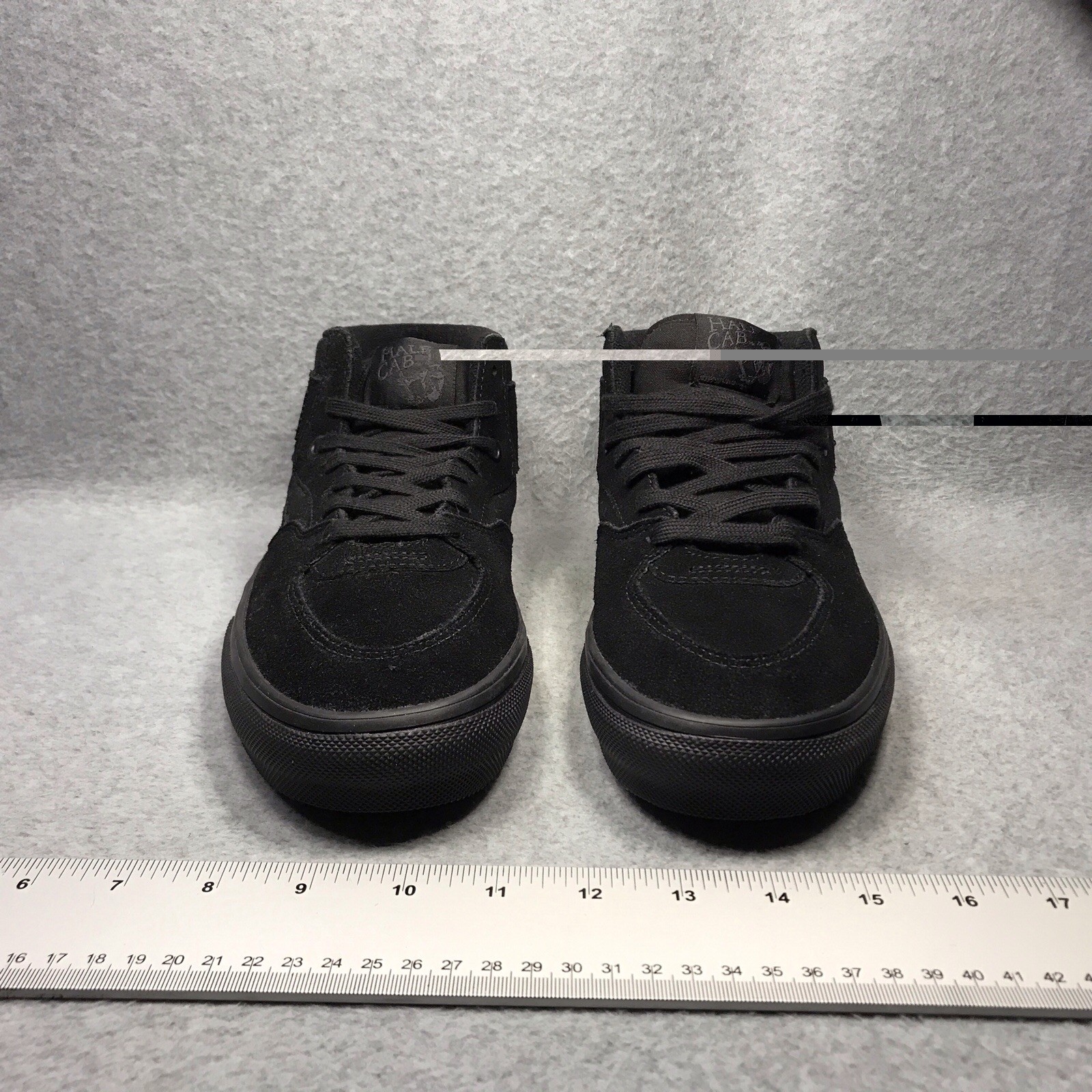 VANS Skateboarding Half Cab Shoes Mens Size 9 Black Suede Pop Cush Retro Durable thumbnail 3