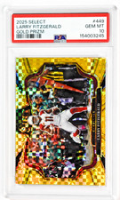 2025 Panini Select #449 Larry Fitzgerald Gold Prizm /10 SSP PSA 10 Cardinals
