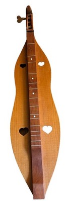 Vintage Appalachian Dulcimer Wood Natural Finish Brown Folk String Instrument