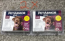 2X PetArmor Plus Flea & Tick Spot Treatment for Large Dogs Dog- 6ct  (5307)
